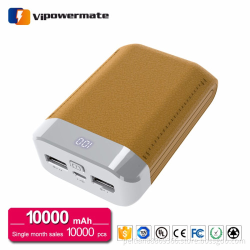 Big capacity magnetic 3a output 10000mah pocket power bank with display indicator